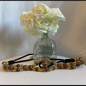 Vintage beaded waist belt